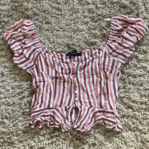 Forever 21 pink crop top - Picture 1 of 1